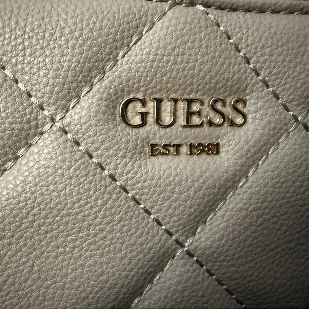 GUESS Taupe Quilted Tote Bag - Picture 2 of 5